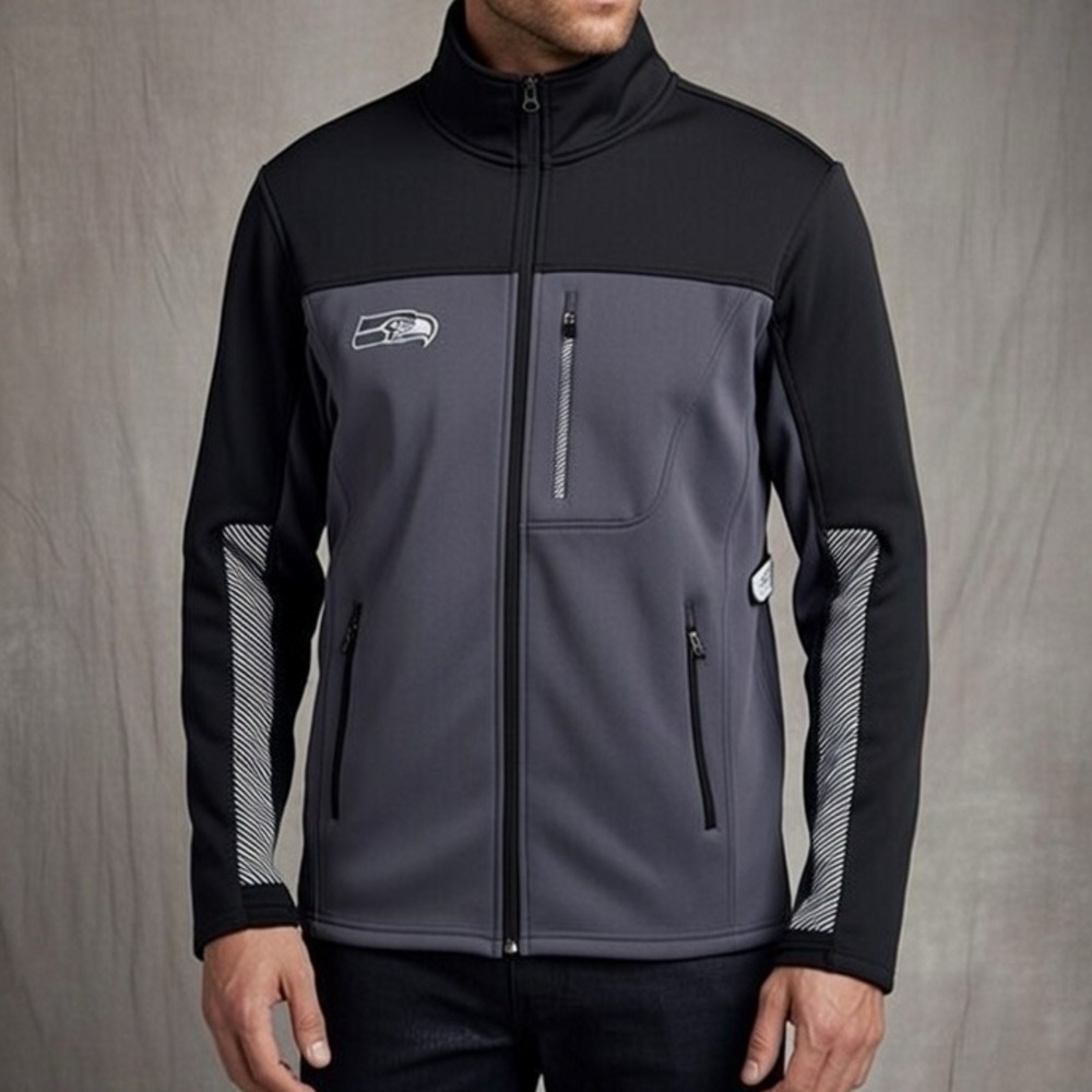 NFL Team Apparel Seattle Seahawks Men’s Fleece Lined Coat